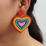 Rainbow Love Ohrring