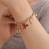 Red Charm Armband