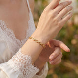 Golden Link Armreif