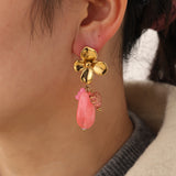 Pink Flower Ohrstecker