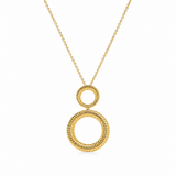 Shiny Circle Ohrring Halskette