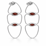 Granat Flow Ohrstecker