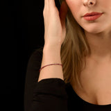 Designer Granat Armband