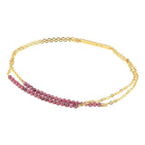 Designer Granat Armband