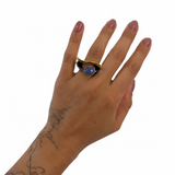 Tansanit Skulptur Ring