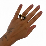 Champagne Skulptur Ring