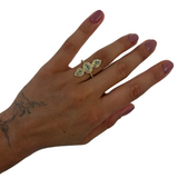 Shiny Prehnit Ring