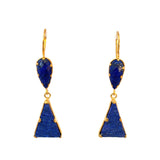 Geometric Lapis Ohrring