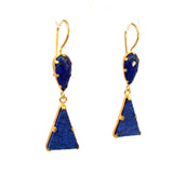 Geometric Lapis Ohrring