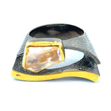 Champagne Skulptur Ring