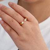 Twin Pearl Ring