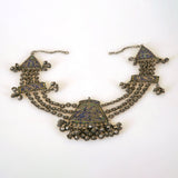 Collier aus Himachal Pradesh alt minderwertiges silber/email