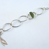 Armband Grosular-Granat Sterlingsilber