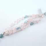 Armband Rosenquarz Aquamarin