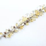 Armband Zitrin Perle  Sterlingsilber
